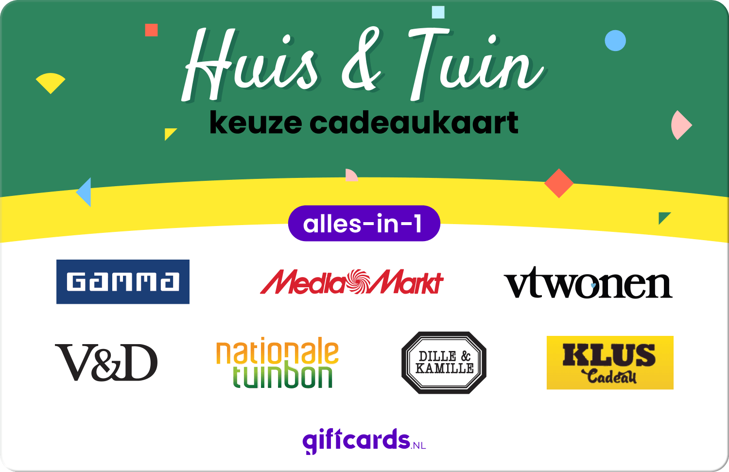 Alles-in-1 Keuze Cadeaukaart voor Huis & Tuin