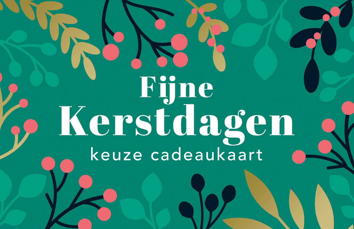 Fijne Kerstdagen Keuze Cadeaukaart