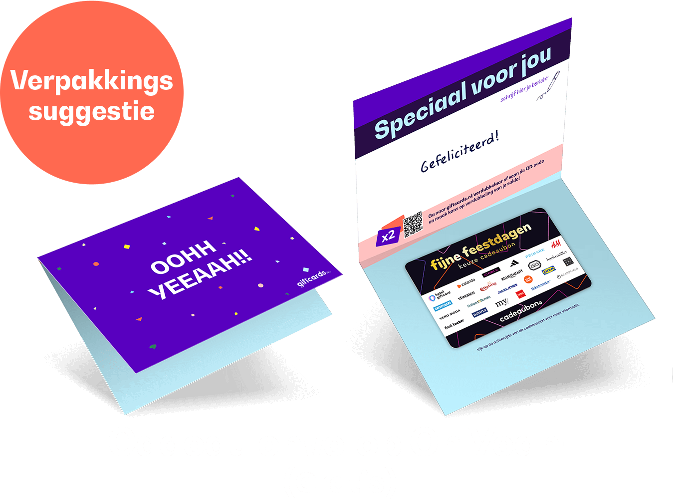 Envelop Fijne Feestdagen Keuze Cadeaukaart