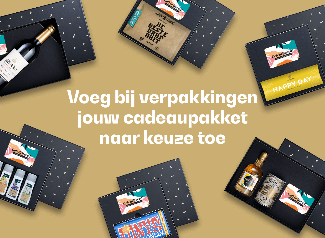 Cadeaupakket Gefeliciteerd Keuze Cadeaukaart